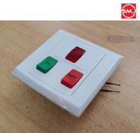 MK S8883P 2 Gang 2 Way Water Heater/ Aircond/ Aircon Switch (Red/ Green)