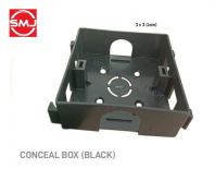 Modden 3 x 3 PVC Conceal Box/ Kob In/ Kob-In/ Partition Box/ PVC Joint Conceal Box (Black)