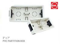 Tham Chee (TC) 3 x 7 PVC Conceal Box/ Kob In/ Kob-In/ Partition Box/ Conceal Base (White)