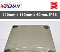 Wireman EB442 110 x 110 x 60mm (4 x 4) Junction Box/ Weatherproof Enclosure Box