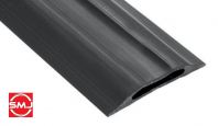 Fighter 70mm Half Moon Casing/ Round Ducting/ Floor Cable Trunking PVC Casing/ Floor Trunking/ Floor Casing (Grey)