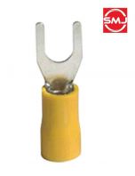 SVS 5-3.5/ SVS5-3.5 Vinyl Insulated Spade Terminal/ PVC Insulated Spade Fork Lug Terminal/ Insulated Crimp Spade Connector/ Ring Terminal/ Terminal Lug (Yellow)