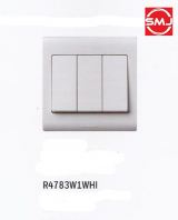 MK R4783W1WHI 3 Gang 1 Way Switch