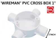 Wireman 25mm/ 1" PVC 4 Way Box/ Cross Box