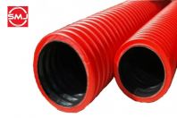 4" HDPE Corrugated Pipe/ High Density Polyethylene Double Wall Corrugated Pipe (Red)
