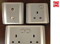 Clipsal 13A 1 Gang Switch Socket (Grey)