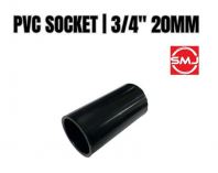 SES 20mm/ 3/4" PVC Socket (Black)