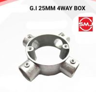 25mm/ 1" GI 4 Way Box/ Cross Box