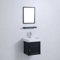 Mirror + Basins + Cabinet Bathroom Set