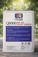 QQ Colour Q6000 Wax & Grease Remover   Professional Automotive Surface Cleaner, Degreaser for Paint Prep, Removes Oil, Wax & Silicone (Pre-Paint Cleaner Malaysia)