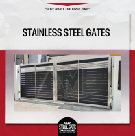 SS Gate (HLINE Aluminium with SS Bars) - Hairline Surface