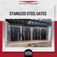 SS Gate (VLINE Aluminium with SS Strip + SS Hollow)