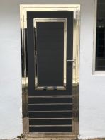 Kitchen Door (Dutch Door) - Stainless Steel With Aluminium