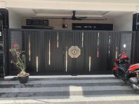 Black Stainless Steel Gate - Laser Cut (Customized)