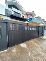 Black Stainless Steel Gate - Basic Perforated