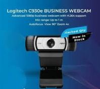 Logitech C930e Business Wide Angle Lens 1080P Webcam (960-000970)
