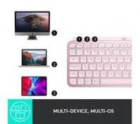 Logitech MS keys Mini Wireless Keyboard (920-010505 Graphite) (920-010507 Rose)