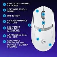 Logitech G309 LightSpeed Wireless Mouse (910-007201,910-007209)