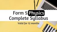 2024/25 KSSM Form 5 Physics (Complete Syllabus)