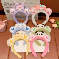 CUTE SANRIO MELODY CARTOON HEADBAND �ɰ�����Ÿ��ɫë�޷���