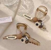 GRACE CUTE TRANSPARENT 13CM HAIRCLIP ���ż�Լ͸���ɰ����13CM����ץ��