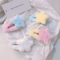 HOT STYLE CUTE PLUSH STAR HAIRPINS С���¿ɰ�ë��С���ǲ�߷���