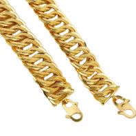 扣扣双扣扁型通心手链 扣扣双扣扁型通心手链