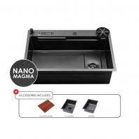 SRTKS-8151-BL Sorento Nanomagma Multifunctional Kitchen Sink
