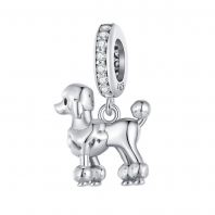 Poodle Puppy Dangle Charm