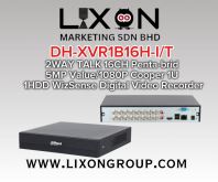 DAHUA DH-XVR1B16H-I/T 2WAY TALK 16CH Penta-brid 5MP Value/1080P Cooper 1U 1HDD WizSense Digital Video Recorder