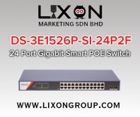 HIK VISION DS-3E1526P-SI-24P2F 24 Port Gigabit Smart POE Switch