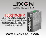 TP-Link IES210GPP Omada 10-Port Gigabit Industrial Easy Managed Switch with 6-Port PoE+ and 2-Port PoE++ TP-Link IES210GPP Omada 10-Port Gigabit Industrial Easy Managed Switch with 6-Port PoE+ and 2-Port PoE++