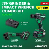 HIKOKI KC18GWR 18V CORDLESS COMBO KIT