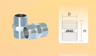 ANA Chrome Plated Hex Nipple ANA Chrome Plated Hex Nipple