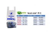 A LOCK PLUS OXO Biodegradable Blue Leaf Plastic Waste Bag