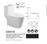 RINOCON ONE PIECE TORNADO FLUSH WC SUITE SOFT CLOSE S-TRAP A2231XS RINOCON ONE PIECE TORNADO FLUSH WC SUITE SOFT CLOSE S-TRAP A2231XS