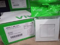 SCHNEIDER VIVACE 16AX 250V 2 GANG 1 WAY SWITCH (KB32_1_WE_G11) SCHNEIDER VIVACE 16AX 250V 2 GANG 1 WAY SWITCH (KB32_1_WE_G11)