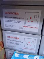 DESIGNER 13A WALL SOCKET WITH SWITCH DESIGNER 13A WALL SOCKET WITH SWITCH