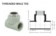 PPR Pipe Fittings Threaded Male Tee PPR Pipe Fittings Threaded Male Tee