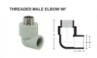 PPR Pipe Fittings Threaded Male Elbow 90 Deg PPR Pipe Fittings Threaded Male Elbow 90 Deg