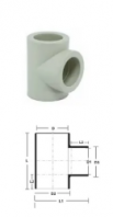 PPR Pipe Fittings Equal Tee PPR Pipe Fittings Equal Tee