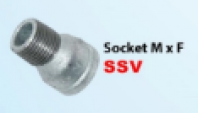 STAINLESS STEEL PIPE FITTINGS Socket M x F (SSV) STAINLESS STEEL PIPE FITTINGS Socket M x F (SSV)