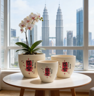 Chinese New Year Flowerpot Kuala Lumpur Malaysia PC1247-18490-3 �������Ǽ�¡�´������껨��