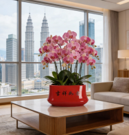 Chinese New Year Phalaenopsis Flowerpot Kuala Lumpur Malaysia PC1247-11164 �������Ǽ�¡�´��ں��������껨��