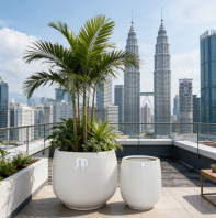 Ceramic Flowerpot Wholesale Malaysia PC1247-18545-2WH 马来西亚陶瓷花盆批发Pasu Bunga Seramik Borong Malaysia Ceramic Flowerpot Wholesale Malaysia PC1247-18545-2WH 马来西亚陶瓷花盆批发Pasu Bunga Seramik Borong Malaysia