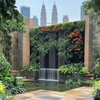 Commercial Garden Landscaping With Water Feature Malaysia ����������ҵ��԰������Ƽ�ˮ�� Landskap Taman Komersial Dengan Ciri Air Malaysia