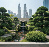 Outdoor Koi Pond With Waterfall Feature Malaysia �������ǻ������ؼ��ٲ����� Kolam Koi Luaran Dengan Air Terjun Feature Malaysia