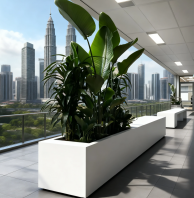 Planter Box with Bench Malaysia - Custom Outdoor Seating & Planter Design �������Ǵ����ʵ���ֲ�� Kotak Penanam dengan Bangku Malaysia