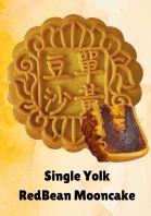 Single Yolk RedBean Mooncake