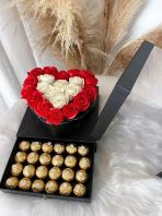 BOX OF ROMANTIC (SOAP FLOWER) + LED BOX OF ROMANTIC (SOAP FLOWER) + LED